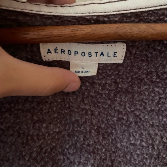 Purple Aeropostale Hooded Zip Up Jacket - Picture 10 of 11